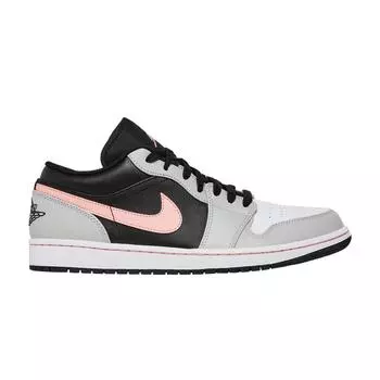 Мужские кроссовки Air Jordan 1 Low Grey Fog Bleached Coral Black White 553558-062 44
