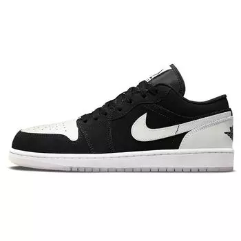 Мужские кроссовки Air Jordan 1 Low SE Diamond черно-белые DH6931-001 45.5