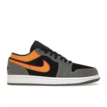 Мужские кроссовки Air Jordan 1 Low SE Vivid Orange серо-черные светло-графитовые FN7308-008 44