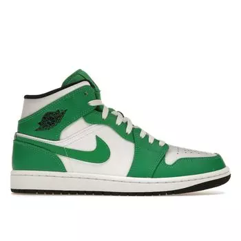 Мужские кроссовки Air Jordan 1 Mid Lucky Green Black White DQ8426-301 44