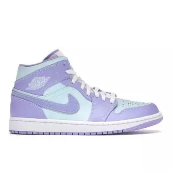 Мужские кроссовки Air Jordan 1 Mid Purple Pulse Arctic-Punch Glacier-Blue 554724-500 41