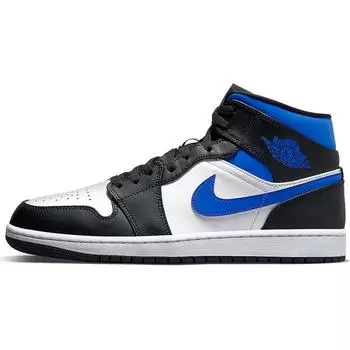 Мужские кроссовки Air Jordan 1 Mid Racer Blue White Black 554724-140 45
