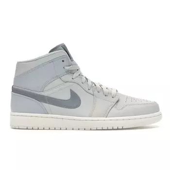 Мужские кроссовки Air Jordan 1 Mid Retro SE Grey Fog Light-Bone 852542-003