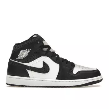 Мужские кроссовки Air Jordan 1 Mid SE Panda Elephant Black Off-Noir White FB9911-001 44.5
