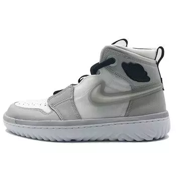 Мужские кроссовки Air Jordan 1 React High Grey Fog White Black AR5321-100