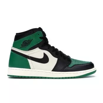 Мужские кроссовки Air Jordan 1 Retro High OG Pine Green Sail-Black 555088-302