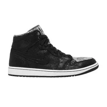 Мужские кроссовки Air Jordan 1 Retro High BHM Черный Белый 579591-010
