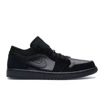 Мужские кроссовки Air Jordan 1 Retro Low Triple Black Black-Black 553558-025
