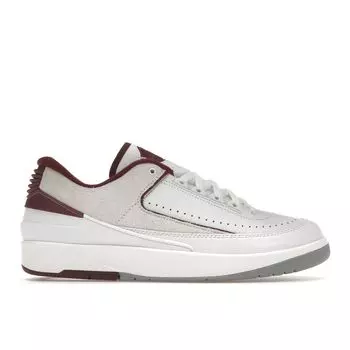 Мужские кроссовки Air Jordan 2 Retro Low Cherrywood белый вишневый-красный светло-стальной-серый DV9956-103 40.5