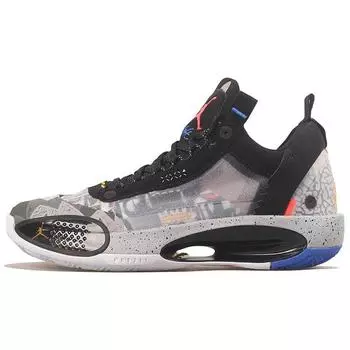Мужские кроссовки Air Jordan 34 Low PF Heritage Black Laser-Orange White CZ7746-008