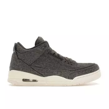 Мужские кроссовки Air Jordan 3 Retro Wool Grey Dark-Grey Dark-Grey-Sail 854263-004