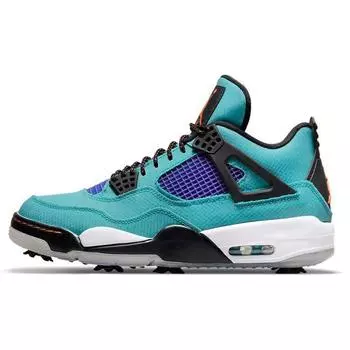 Мужские кроссовки Air Jordan 4 Golf NRG Torrey Pines Teal New-Emerald Grape-Ice CZ2439-300 40.5