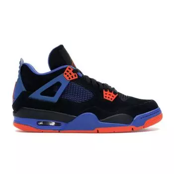 Мужские кроссовки Air Jordan 4 Retro Cavs Black Safety-Orange Game-Royal 308497-027