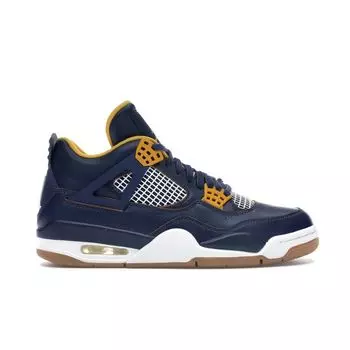 Мужские кроссовки Air Jordan 4 Retro Dunk From Upper Blue Midnight-Navy Varsity-Maize 308497-425
