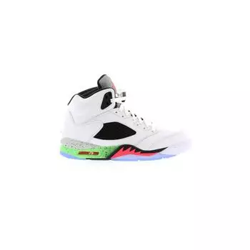 Мужские кроссовки Air Jordan 5 Retro Pro Stars White Infrared-23-Light-Poison-Green-Black 136027-115