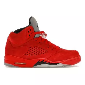 Мужские кроссовки Air Jordan 5 Retro Red Suede University-Red Black-University-Red 136027-602