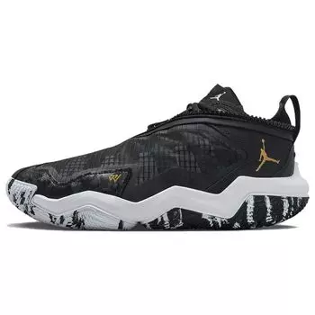 Мужские кроссовки Air JordanWhy Not Zer0.6 PF Black Gold Metallic-Gold White DV1249-071