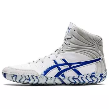 Мужские кроссовки ASICS Aggressor 5 White Lapis Lazuli Blue 1081A048-100 49