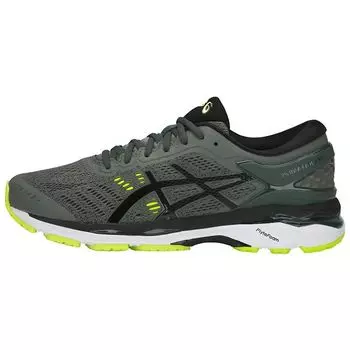 Мужские кроссовки ASICS Gel Kayano 24 Dark Forest Green Black Safety-Yellow T749N-8290 44