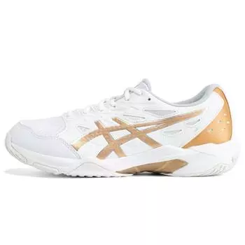 Мужские кроссовки ASICS Gel Rocket 11 2E Wide White Pure Gold 1071A106-100 42