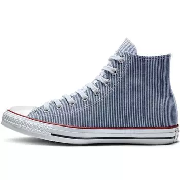 Мужские кроссовки Converse Chuck Taylor All Star High Pinstripe Black Vintage-White 163974C