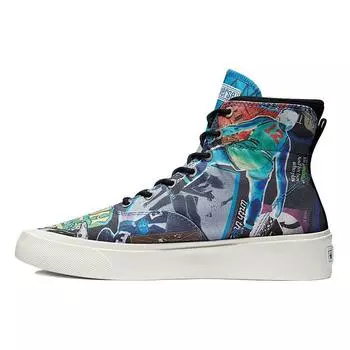Мужские кроссовки Converse Skid Grip High Beat the World разноцветные Egret Multi 170681C 37