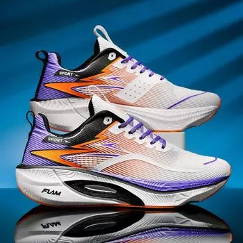Мужские кроссовки для бега Pro Training Mesh Breathable Flat Sneakers 2024 Trending Couple Tennis Shoes для мужчин и женщин, большой размер 34 белый
