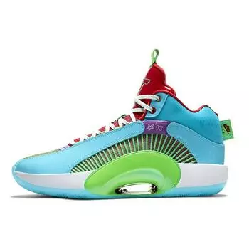 Мужские кроссовки Jayson Tatum x Air Jordan 35 Greatest Gift Blue Blue-Fury Green-Spark DD3669-400 43