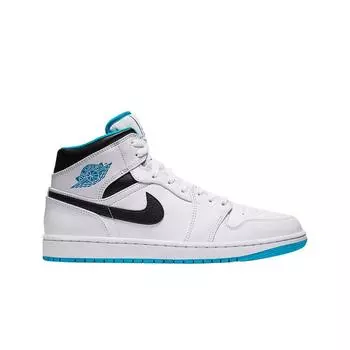 Мужские кроссовки Jordan 1 Mid Laser Blue 554724-141
