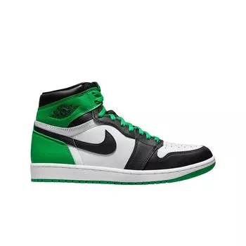 Мужские кроссовки Jordan 1 Retro High OG Black and Lucky Green DZ5485-031