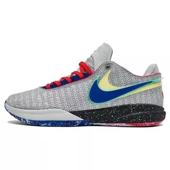 Мужские кроссовки LeBron 20 EP Nike Lifer Серые светло-серебристые Hyper-Royal DJ5422-002 41