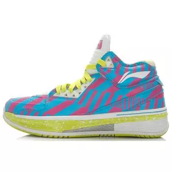 Мужские кроссовки Li-Ning Way of Wade 2 RazFuego синий розовый белый ABAH017-16