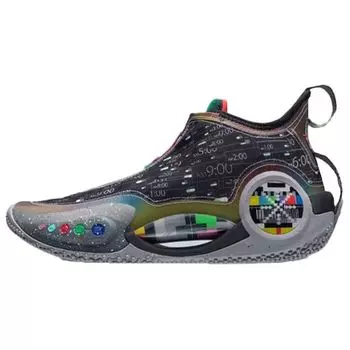 Мужские кроссовки Li-Ning Way of Wade 9 Team No Sleep, черные, многоцветные, серые, ABAR119-4 43