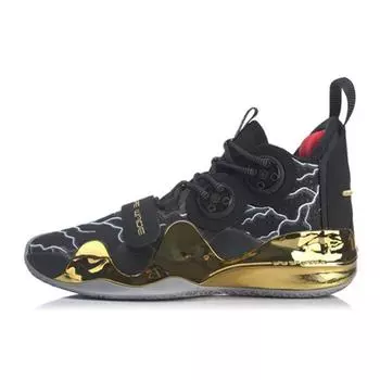 Мужские кроссовки Li-Ning Way of Wade 8 First Born черное золото ABAP113-7