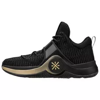 Мужские кроссовки Li-Ning Way of Wade 6 First Born черное золото ABAM089-74