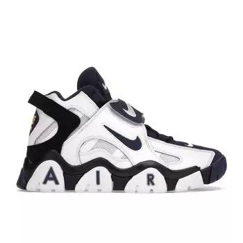 Мужские кроссовки Nike Air Barrage Mid Navy Blue White Midnight-Navy-Black-Laser-Orange AT7847-101 43