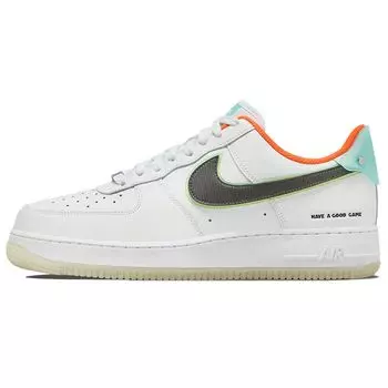 Мужские кроссовки Nike Air Force 1 07 LE Have A Good Game белые черные команды-оранжевые DO2333-101 38.5