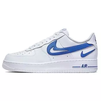 Мужские кроссовки Nike Air Force 1 07 Cut Out Swoosh White Royal-Blue DR0143-100 40