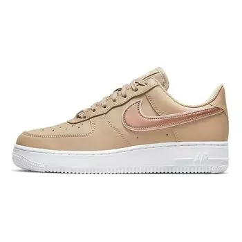 Мужские кроссовки Nike Air Force 1 07 Essential Hemp Metallic Rose Gold коричневые светло-мягко-розовые белые DD1523-200 37.5