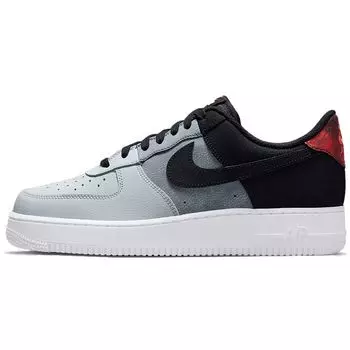 Мужские кроссовки Nike Air Force 1 07 LV8 Black Smoke Grey Pure-Platinum Red-Lava CZ0337-001 40