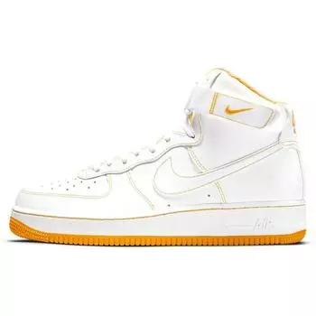Мужские кроссовки Nike Air Force 1 High 07 Laser Orange белые CV1753-107 43