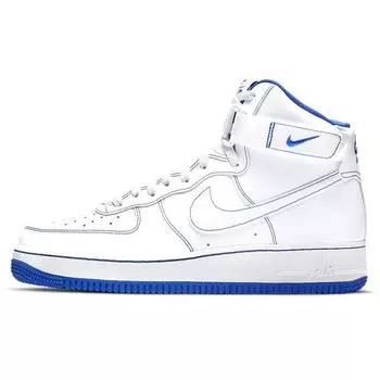 Мужские кроссовки Nike Air Force 1 High Royal Blue белые CV1753-101 40.5