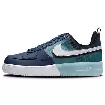 Мужские кроссовки Nike Air Force 1 React Midnight Navy Teal Blue Black Action-Grape DM0573-400 44.5