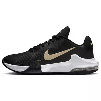 Мужские кроссовки Nike Air Max Impact 4 Black Metallic Gold Star антрацитово-белые DM1124-003 43