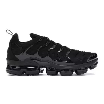 Мужские кроссовки Nike Air VaporMax Plus Triple Black черно-темно-серые 924453-004 45