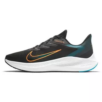 Мужские кроссовки Nike Air Zoom Winflo 7 Black Atomic Orange белые CJ0291-013