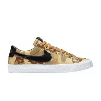 Мужские кроссовки Nike Blazer Low SB Коричневые камуфляжные 889053-200