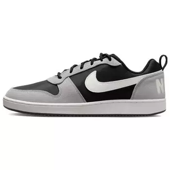 Мужские кроссовки Nike Court Borough Low Premium Black Grey Sail Matte-Silver 844881-005 40