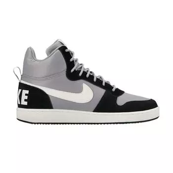 Мужские кроссовки Nike Court Borough Mid Premium Matte Silver Black 844884-005 39