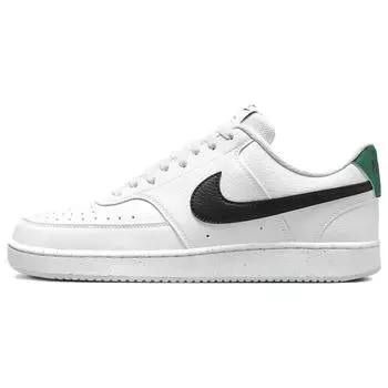 Мужские кроссовки Nike Court Vision Low Next Nature белые малахитовые черные DH2987-110 44